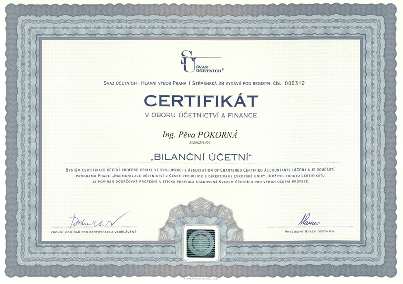 accountant certificate